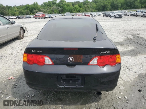 2002 Acura RSX Type S with VIN JH4DC53022C016749, listed as a Copart auction lot 53957485 with 166,533 mi miles and Salvage title. Bid and sale history available at DreamBid. Image 6.