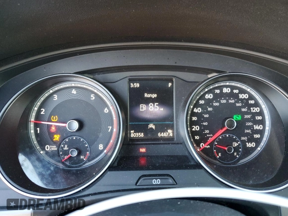 2020 Volkswagen Atlas S with VIN 1V2AC2CA3LC201310, listed as a Copart auction lot 87546775 with 80,358 mi miles and Salvage title. Bid and sale history available at DreamBid. Image 9.