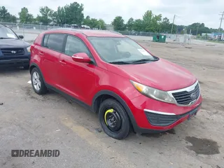 2013 Kia Sportage LX with VIN KNDPB3A20D7380934, listed as a IAAI auction lot 42764553 with 203,688 mi miles and . Bid and sale history available at DreamBid. Image 1.