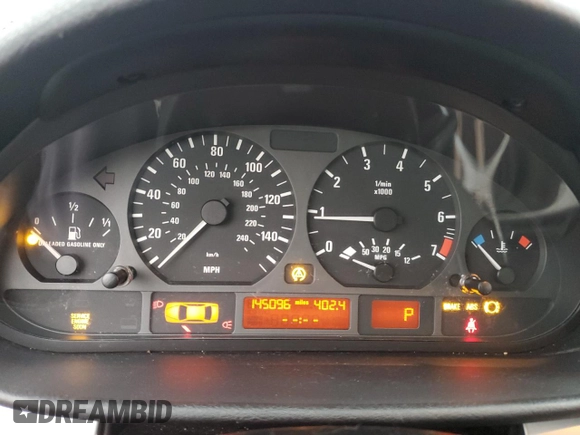 2003 BMW 3 Series 325xi with VIN WBAEU33473PM59075, listed as a Copart auction lot 51920675 with 145,096 mi miles and Salvage Title. Bid and sale history available at carsss.com. Image 9.