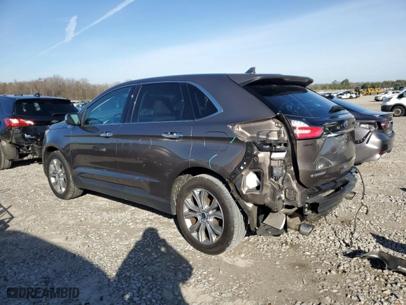 2019 Ford Edge Titanium with VIN 2FMPK3K90KBC37509, listed as a Copart auction lot 45287885 with 82,622 mi miles and Salvage Title. Bid and sale history available at carsss.com. Image 2.