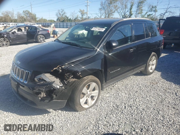 2017 Jeep Compass 75th Anniversary Edition with VIN 1C4NJDBB2HD154478, listed as a Copart auction lot 47274825 with 78,880 mi miles and Salvage Title. Bid and sale history available at carsss.com. Image 1.