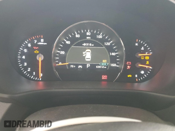 2019 Kia Sorento EX Sport V6 with VIN 5XYPH4A59KG462398, listed as a Copart auction lot 82901194 with 63,812 mi miles and Salvage Title. Bid and sale history available at carsss.com. Image 9.
