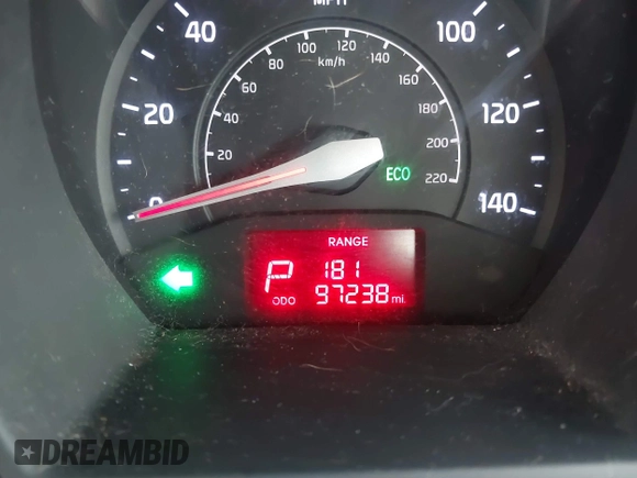 2015 Kia Rio LX with VIN KNADM4A39F6440291, listed as a IAAI auction lot 41532881 with 97,238 mi miles. Bid and sale history available at carsss.com. Image 7.