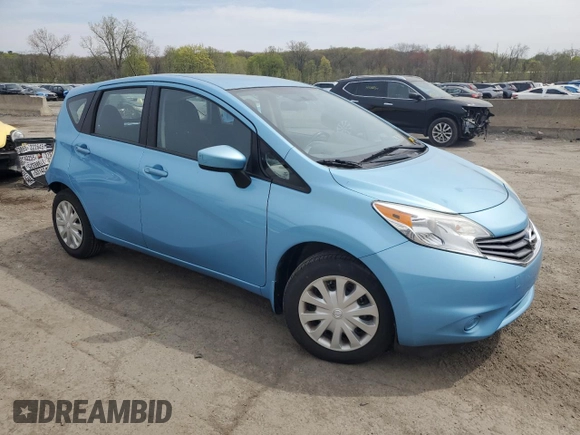 2015 Nissan Note SV with VIN 3N1CE2CP2FL447320, listed as a Copart auction lot 54494125 with 166,699 mi miles and Salvage Title. Bid and sale history available at DreamBid. Image 4.