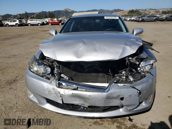 2010 Lexus IS 250 with VIN JTHBF5C27A5123654, listed as a Copart auction lot 62956235 with 100,314 mi miles and Salvage title. Bid and sale history available at DreamBid. Image 5.