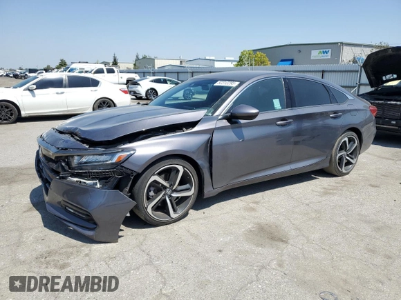 2019 Honda Accord Sport with VIN 1HGCV1F35KA024556, listed as a Copart auction lot 52312295 with 59,264 mi miles and Salvage Title. Bid and sale history available at DreamBid. Image 1.