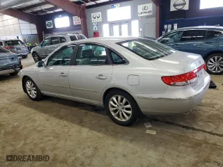 2007 Hyundai Azera SE with VIN KMHFC46F57A147922, listed as a Copart auction lot 47101075 with 107,121 mi miles and Salvage Title. Bid and sale history available at carsss.com. Image 2.