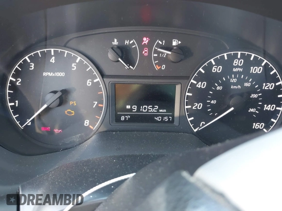 2017 Nissan Sentra SV with VIN 3N1AB7AP7HY275243, listed as a IAAI auction lot 41879389 with 40,157 mi miles. Bid and sale history available at carsss.com. Image 16.