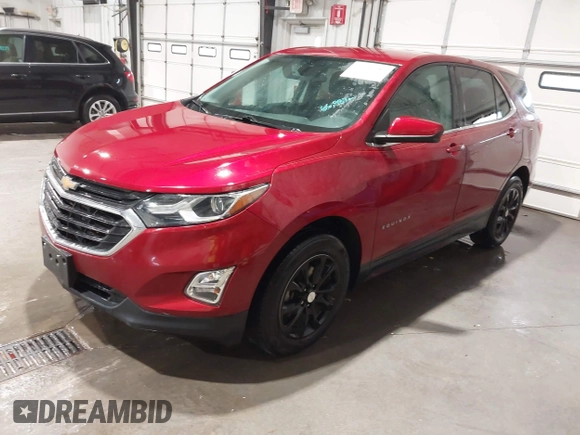 2020 Chevrolet Equinox LT with VIN 3GNAXKEV0LS568625, listed as a IAAI auction lot 41954187 with 66,987 mi miles and . Bid and sale history available at carsss.com. Image 2.