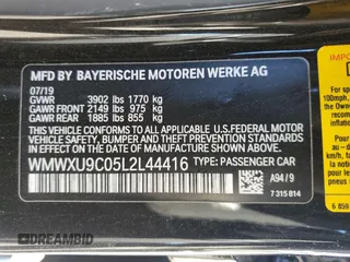 2020 MINI Hardtop 4 Door Cooper S with VIN WMWXU9C05L2L44416, listed as a Copart auction lot 50680405 with 33,640 mi miles and Salvage Title. Bid and sale history available at DreamBid. Image 12.
