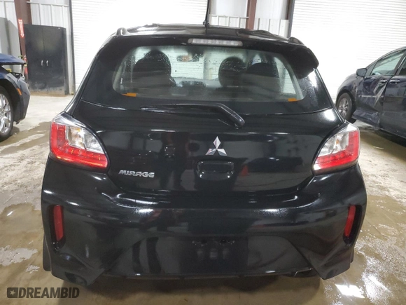 2022 Mitsubishi Mirage ES with VIN ML32AUHJ3NH008597, listed as a Copart auction lot 51968675 with 37,529 mi miles and Salvage Title. Bid and sale history available at carsss.com. Image 6.
