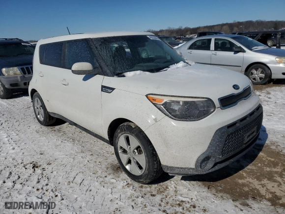 2015 Kia Soul with VIN KNDJN2A20F7139403, listed as a Copart auction lot 46353645 with 0 mi miles and Salvage Title. Bid and sale history available at carsss.com. Image 4.