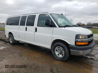 2016 Chevrolet Express Passenger LT with VIN 1GAZGPFG7G1184396, listed as a Copart auction lot 51427105 with 152,008 mi miles and Salvage title. Bid and sale history available at DreamBid. Image 4.
