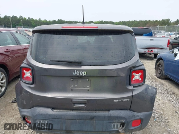 2018 Jeep Renegade Sport with VIN ZACCJAAB2JPG70452, listed as a IAAI auction lot 42203216 with 115,354 mi miles and . Bid and sale history available at DreamBid. Image 15.