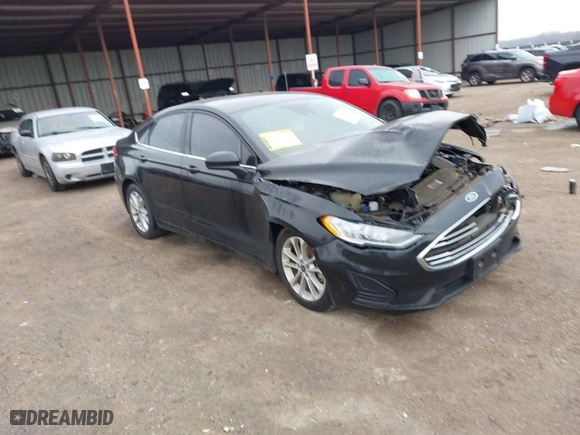 2020 Ford Fusion SE with VIN 3FA6P0HD3LR188567, listed as a IAAI auction lot 41494204 with 57,360 mi miles. Bid and sale history available at carsss.com. Image 1.