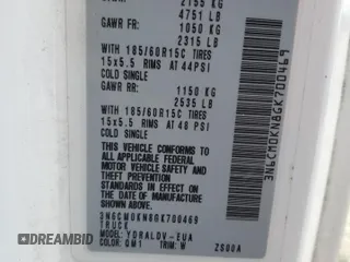 2016 Nissan NV200 S z VIN 3N6CM0KN8GK700469, wystawiony jako Copart lot #54837515 z przebiegiem 171 299 mil mil oraz Szkoda całkowita • Salvage title. Historia ofert i sprzedaży dostępna na DreamBid. Obrazek 13.