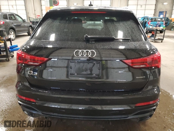 2020 Audi Q3 S line Prestige with VIN WA1FECF37L1009611, listed as a Copart auction lot 79943614 with 64,996 mi miles and Salvage Title. Bid and sale history available at carsss.com. Image 6.