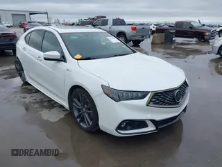 2019 Acura TLX w/A-Spec Pkg with VIN 19UUB1F60KA005081, listed as a IAAI auction lot 41559165 with 56,902 mi miles. Bid and sale history available at carsss.com. Image 1.