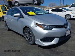 2016 Scion iM with VIN JTNKARJE4GJ521839, listed as a IAAI auction lot 41813643 with 59,543 mi miles. Bid and sale history available at carsss.com. Image 1.