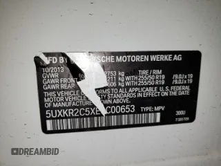2014 BMW X5 sDrive35i with VIN 5UXKR2C5XE0C00653, listed as a Copart auction lot 48744455 with 111,812 mi miles and Salvage Title. Bid and sale history available at carsss.com. Image 13.