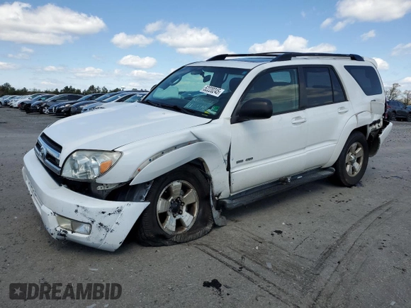 2005 Toyota 4Runner SR5 with VIN JTEBT14R950057489, listed as a Copart auction lot 52220245 with 287,061 mi miles and Salvage Title. Bid and sale history available at DreamBid. Image 1.