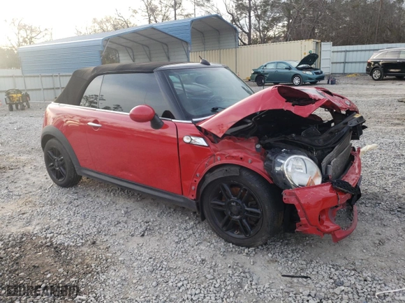 2012 MINI Cooper Convertible S with VIN WMWZP3C5XCT249983, listed as a Copart auction lot 42973745 with 173,814 mi miles and Salvage Title. Bid and sale history available at carsss.com. Image 4.