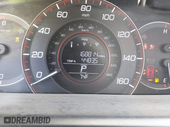 2014 Honda Accord Sport with VIN 1HGCR2F52EA190114, listed as a IAAI auction lot 39922328 with 168,814 mi miles and . Bid and sale history available at carsss.com. Image 12.