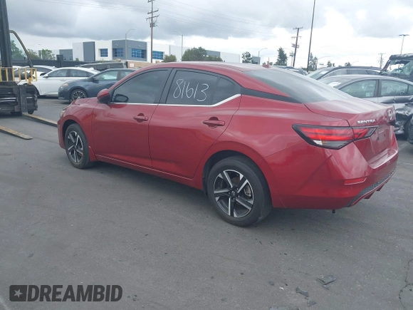 2024 Nissan Sentra SV with VIN 3N1AB8CV1RY230530, listed as a IAAI auction lot 41681613 with 34,329 mi miles and . Bid and sale history available at DreamBid. Image 3.