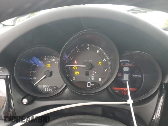 2023 Porsche Macan with VIN WP1AA2A53PLB20826, listed as a Copart auction lot 56461875 with 22,357 mi miles and Salvage title. Bid and sale history available at DreamBid. Image 9.
