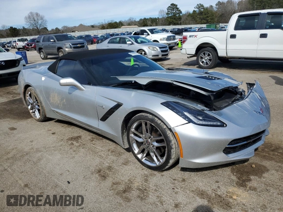 2014 Chevrolet Corvette Z51 3LT z VIN 1G1YM3D72E5125066, wystawiony jako Copart lot #47862275 z przebiegiem 19 615 mil mil oraz Szkoda całkowita • Salvage title. Historia ofert i sprzedaży dostępna na DreamBid. Obrazek 4.
