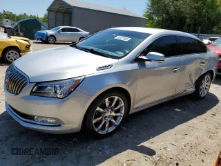 2014 Buick LaCrosse Leather with VIN 1G4GB5G30EF182725, listed as a Copart auction lot 52437685 with 89,906 mi miles and Salvage Title. Bid and sale history available at DreamBid. Image 1.