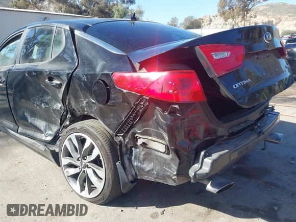 2015 Kia Optima SX with VIN 5XXGR4A72FG366833, listed as a IAAI auction lot 41726219 with 144,664 mi miles and . Bid and sale history available at carsss.com. Image 6.
