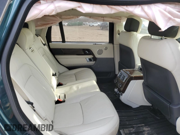 2021 Land Rover Range Rover z VIN SALGS5SE9MA422369, wystawiony jako Copart lot #43907744 z przebiegiem Nie podano mil oraz Czysty tytuł • Clean title. Historia ofert i sprzedaży dostępna na DreamBid. Obrazek 10.