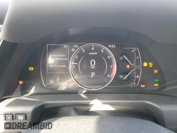 2024 Lexus ES 350 Ultra Luxury with VIN 58AFZ1B1XRU172705, listed as a Copart auction lot 45156825 with 9,600 mi miles and Salvage title. Bid and sale history available at DreamBid. Image 9.