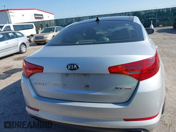 2013 Kia Optima EX with VIN 5XXGN4A71DG137956, listed as a IAAI auction lot 42391786 with 175,633 mi miles and . Bid and sale history available at DreamBid. Image 17.