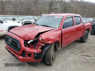 2021 Toyota Tacoma 4WD SR with VIN 3TMCZ5AN2MM437267, listed as a Copart auction lot 43794685 with 54,108 mi miles and Salvage Title. Bid and sale history available at carsss.com. Image 1.