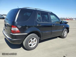 2001 Mercedes-Benz M-Class with VIN 4JGAB54E41A280868, listed as a Copart auction lot 47829955 with 111,475 mi miles and Salvage Title. Bid and sale history available at carsss.com. Image 3.
