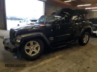2021 Jeep Wrangler Unlimited Sport Altitude with VIN 1C4HJXDG5MW532637, listed as a Copart auction lot 45236365 with 39,214 mi miles and Salvage Title. Bid and sale history available at carsss.com. Image 1.
