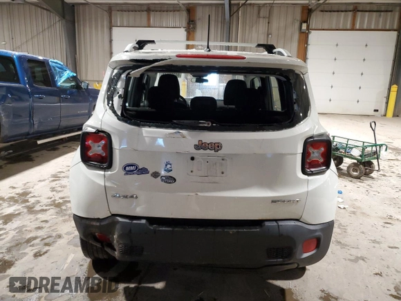 2015 Jeep Renegade Sport with VIN ZACCJBAH0FPB65139, listed as a Copart auction lot 86280044 with 99,679 mi miles and Salvage Title. Bid and sale history available at DreamBid. Image 6.