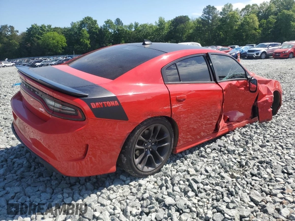 2021 Dodge Charger R/T with VIN 2C3CDXCT0MH553169, listed as a Copart auction lot 55553225 with 90,696 mi miles and Salvage title. Bid and sale history available at DreamBid. Image 3.