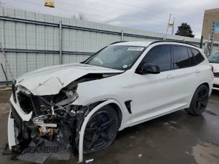 2020 BMW X3 M Competition with VIN 5YMTS0C06L9B27171, listed as a Copart auction lot 86445614 with 39,566 mi miles and Salvage Title. Bid and sale history available at carsss.com. Image 1.