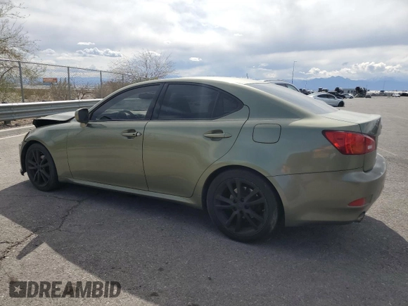 2006 Lexus IS 250 Manual with VIN JTHBK262962009895, listed as a Copart auction lot 51701335 with 139,418 mi miles and Salvage Title. Bid and sale history available at carsss.com. Image 2.