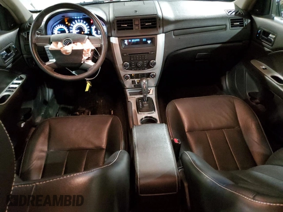 2010 Mercury Milan Premier with VIN 3MEHM0JA3AR620050, listed as a Copart auction lot 55353965 with 70,021 mi miles and Salvage title. Bid and sale history available at DreamBid. Image 8.