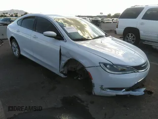 2015 Chrysler 200 Limited with VIN 1C3CCCAB3FN720785, listed as a IAAI auction lot 39093026 with 64,504 mi miles. Bid and sale history available at carsss.com. Image 1.