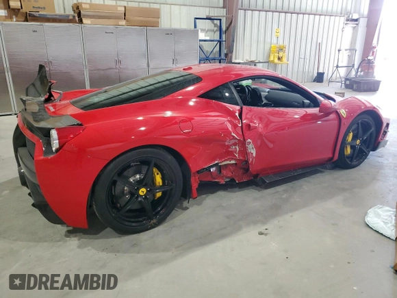 2011 Ferrari 458 Italia z VIN ZFF67NFA2B0180802, wystawiony jako Copart lot #78984894 z przebiegiem 33 420 mil mil oraz Szkody całkowita. Historia ofert i sprzedaży dostępna na DreamBid. Obrazek 3.