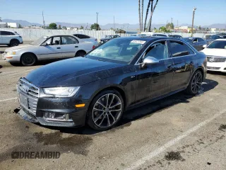 2018 Audi S4 Prestige with VIN WAUC4AF44JA001551, listed as a Copart auction lot 65421564 with 0 mi miles and Salvage Title. Bid and sale history available at carsss.com. Image 1.