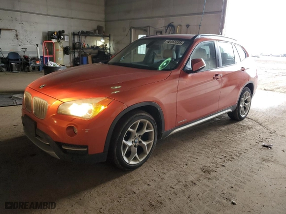 2013 BMW X1 xDrive28i with VIN WBAVL1C55DVR87372, listed as a Copart auction lot 48463225 with 123,258 mi miles and Clean Title. Bid and sale history available at carsss.com. Image 1.