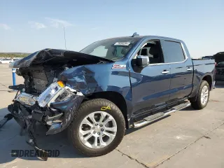 2023 Chevrolet Silverado 1500 LTZ with VIN 1GCUDGE89PZ129566, listed as a Copart auction lot 75698284 with 22,918 mi miles and Salvage Title. Bid and sale history available at carsss.com. Image 1.
