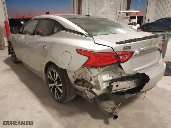 2017 Nissan Maxima SR with VIN 1N4AA6AP0HC448285, listed as a IAAI auction lot 41397027 with 91,557 mi miles. Bid and sale history available at carsss.com. Image 3.